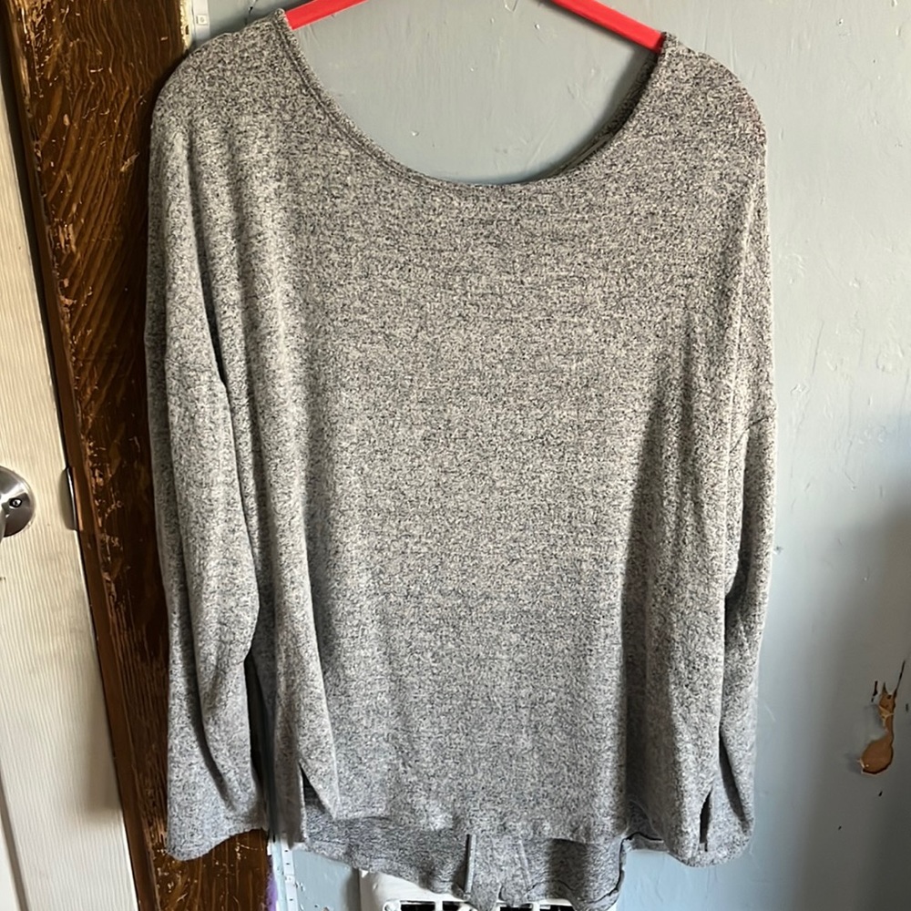 Button down back sweater. Size L